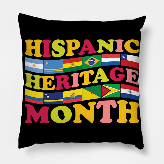 Hispanic Heritage Month Pillow by A-Buddies