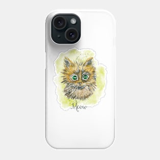 Cat Cute Watercolor Phone Case