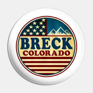 Skiing Breck Colorado Ski Breckenridge Pin