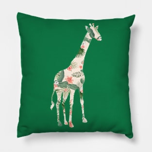 Tropical Giraffe Pillow