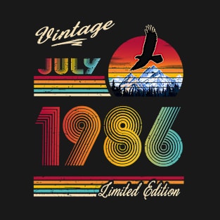 July 1986 Birthday T-Shirt