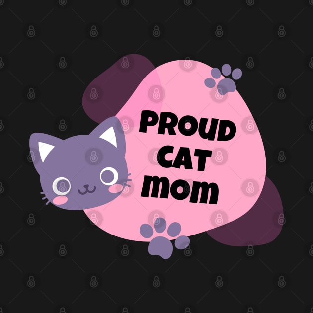 proud cat mom Design by luxeshirt