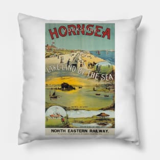 Hornsea, Yorkshire - NER - Vintage Railway Travel Poster - 1910s Pillow