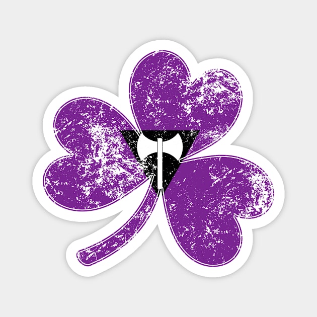 Lesbian Labrys Shamrock Pride Flag Magnet by wheedesign