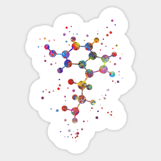 Serotonin Molecule Stickers Teepublic