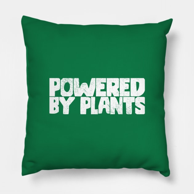 Powered By Plants Pillow by Zen Cosmos Official