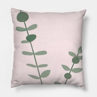 Modern Eucalyptus Art Print Pillow