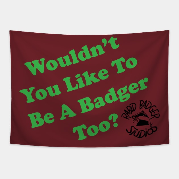 Badger Throwback Tapestry by Freq501