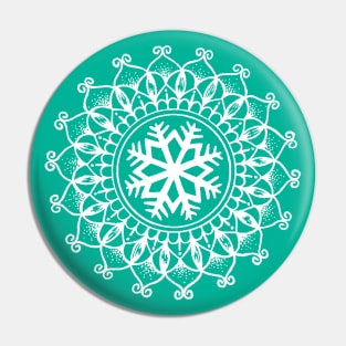 Snowflake mandala Pin