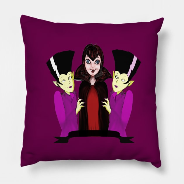 The girls of transylvania Pillow by Virginia Picón