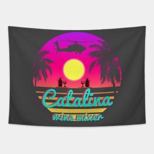 catalina setting sun Tapestry