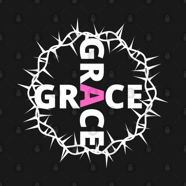 Grace With Thorn Crown Christian Design by kissedbygrace