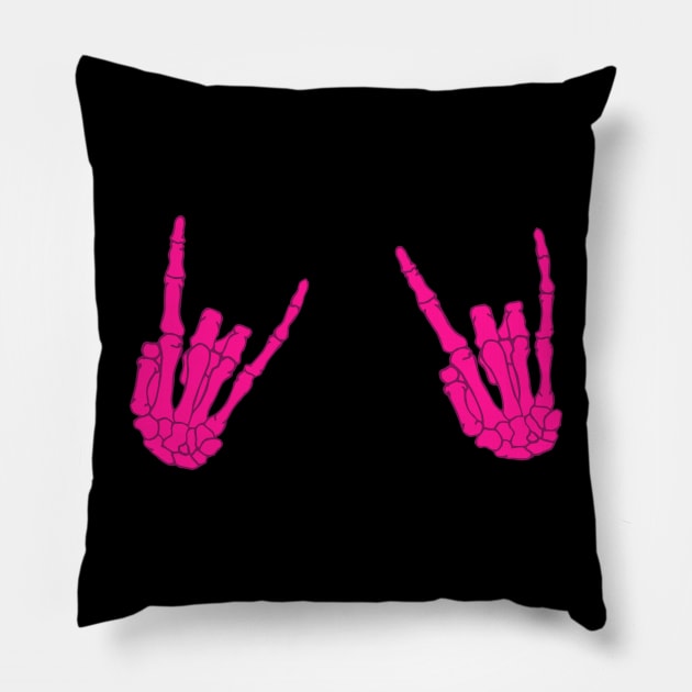 Even After Death, We Will Rock Pillow by Heartfeltarts