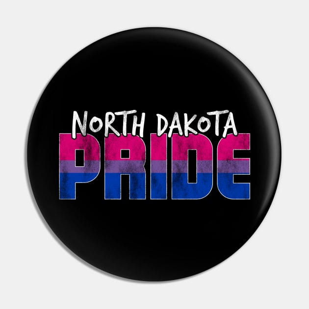 North Dakota Pride Bisexual Flag Pin by wheedesign