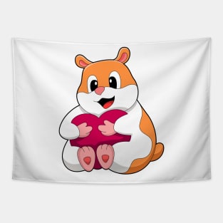 Hamster with Heart Tapestry