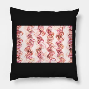 Crazy smoky print, abstract smoke tunnels Pillow