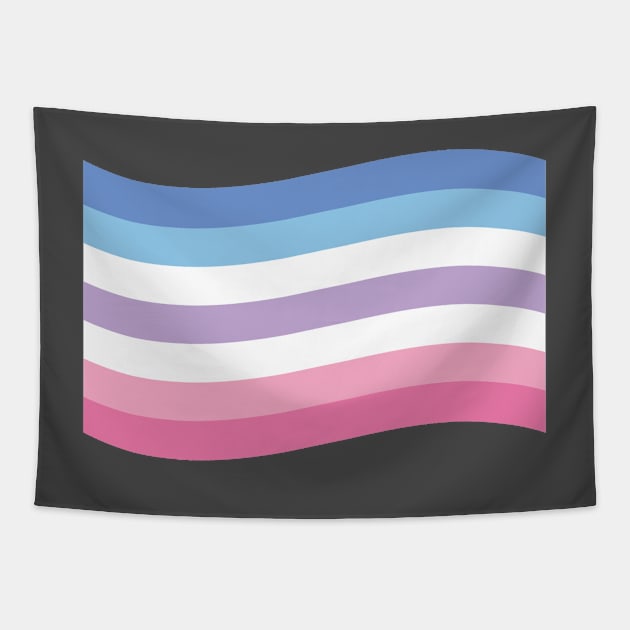 Bigender pride flag Tapestry by snowshade