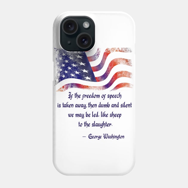 Freedom of Speech. Words of Wisdom Collection Phone Case by ArtlyStudio