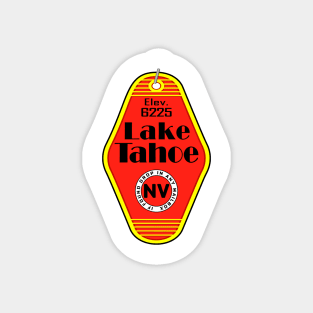 Lake Tahoe Nevada Vintage Key Ring Fob Tag Hotel Motel Tags Magnet