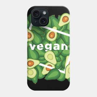 Vegan Avocado Gift Vegetarian Healthy Women Men Boys Girls Funny Happy Lifestyle Phone Case