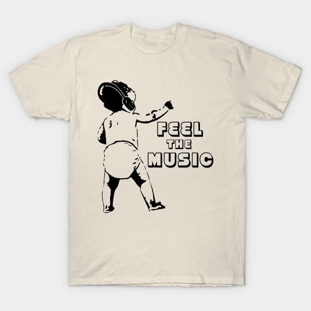 filosofi Initiativ Perpetual Feel The Music Dancing Baby - Feel The Music Dancing Baby - T-Shirt |  TeePublic