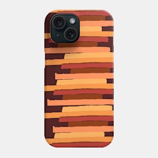 Paint minimal orange stripes Phone Case