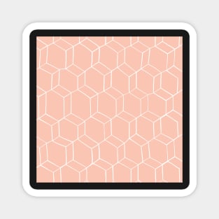 Pink Geometric Pattern Magnet