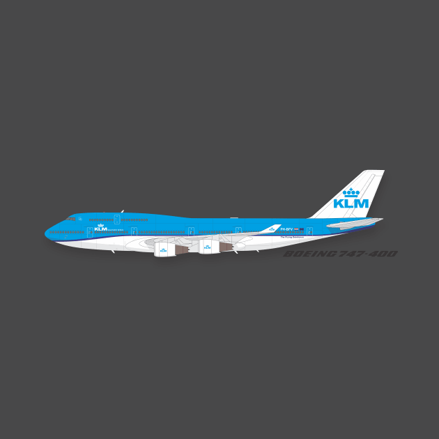 KLM Airlines Boeing 747 400 by GregThompson