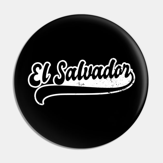 El Salvador Shirt | Vintage Retro Font Gift Pin by Gawkclothing