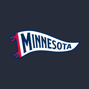 Minnesota Pennant - Navy T-Shirt