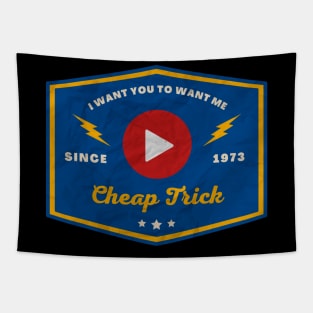 Cheap Trick // Play Button Tapestry