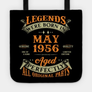 67th Birthday Gift Legends Born In May 1956 67 Years Old Tote