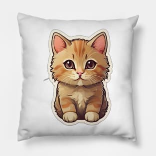 Whisker Whimsy - Adorable Cat Design Tee Pillow