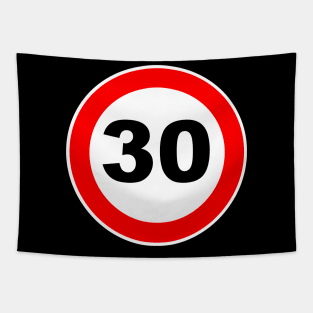 30th Birthday Gift Road Sign anniversary 30 jubilee gifts Tapestry