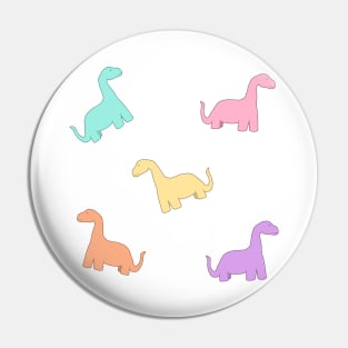 Tiny Lil Pastel Dinosaurs Pin