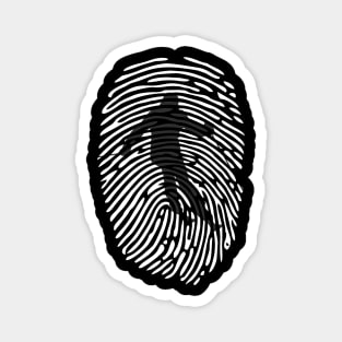 Fingerprint Ski Winter Sports Skiing Skiers Magnet