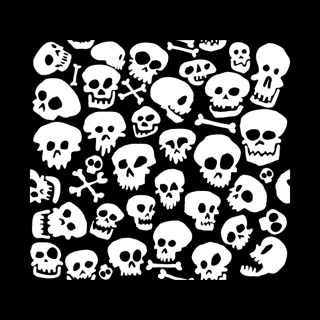 Skull Mask Pattern Skulls by Natural 20 Shirts