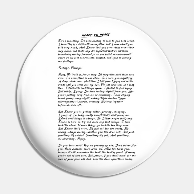Hopper Letter - Stranger Things 3 - Pin | TeePublic