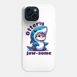 Utterly Awesome Team Otter and Shark Phone Case