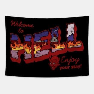 Welcome to Hell - Dark Bases Tapestry