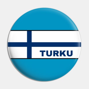 Turku City in Finnish Flag Pin