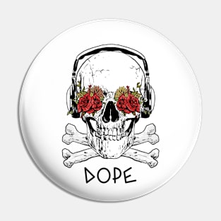 Dope Skull Merch Pin