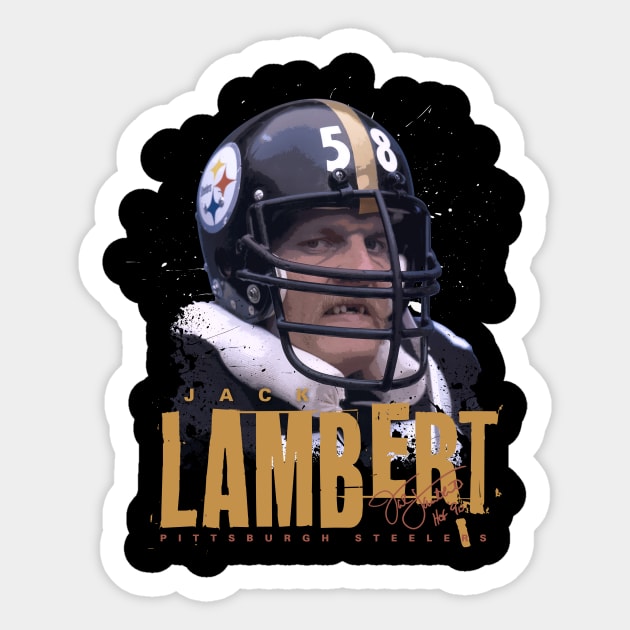 Jack Lambert - Jack Lambert Pittsburgh Steelers - Sticker