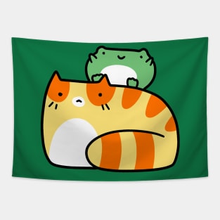 Frog and Tabby Tapestry