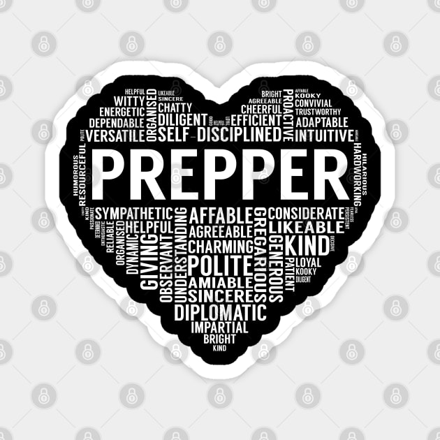 Prepper Heart Magnet by LotusTee