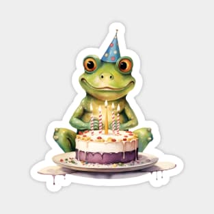 Happy Birthday Funny frog Magnet