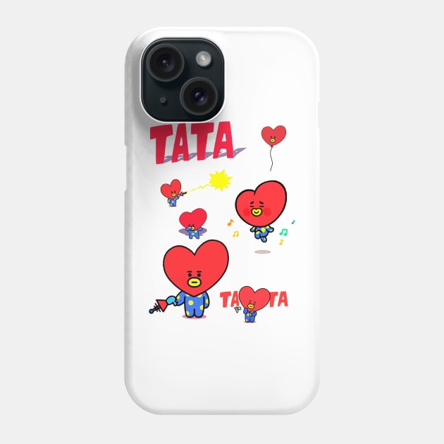 TATA BTS Phone Case by PepGuardi