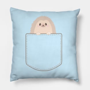 Cute Hedgehog Pocket Tee Pillow