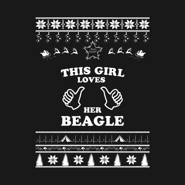 Merry Christmas Beagle by bryanwilly