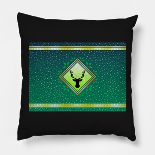 Herne the Hunter - Wildwood Green Fresco Pillow